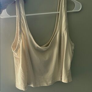 Universal Thread Cream Scoop Neck Tank Top